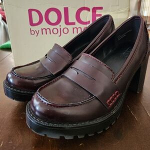 Police Brown Heels Classic Chunky Design